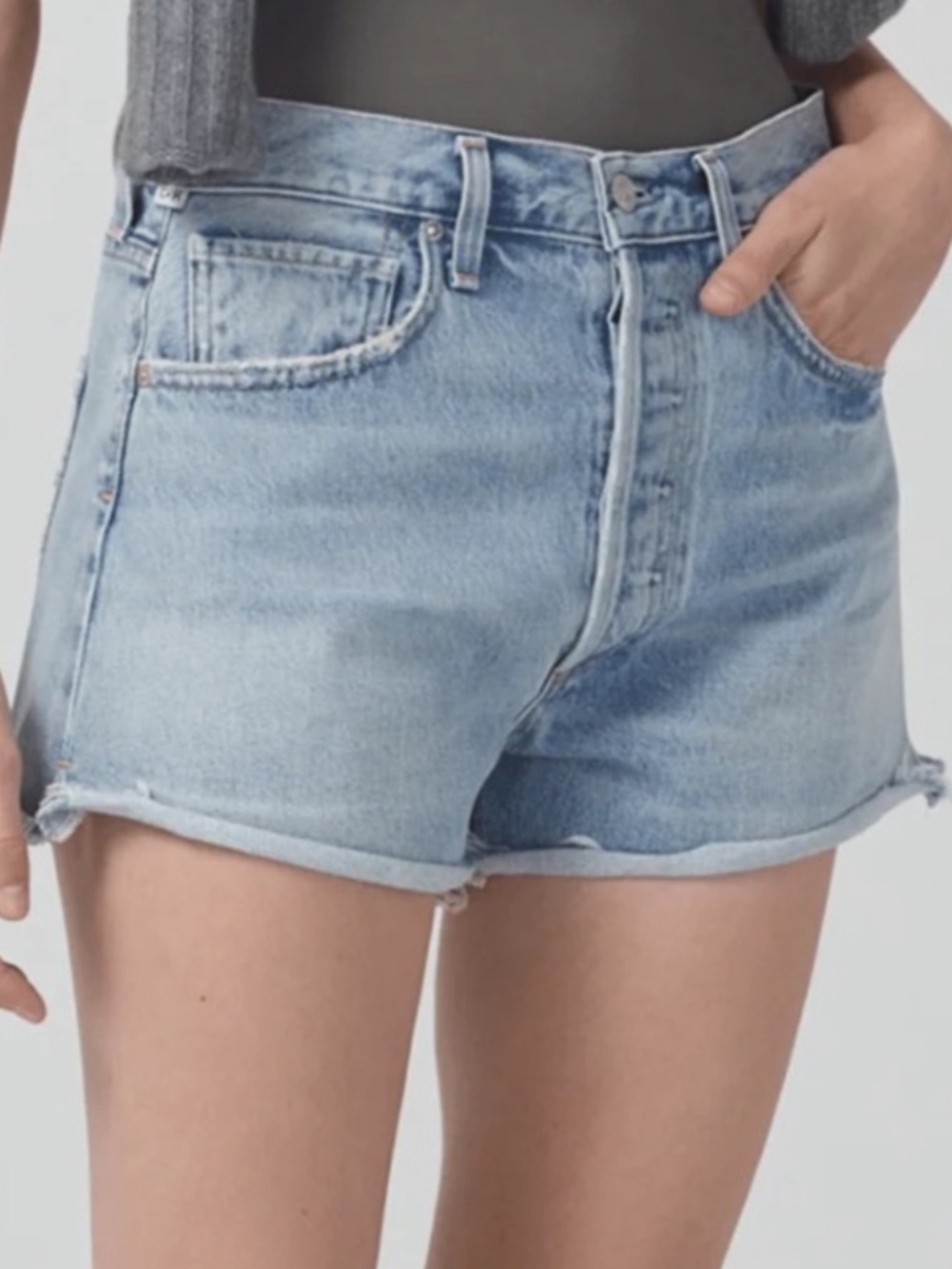 Citizens Of Humanity Marlow Cut Off Jean Shorts Size 34